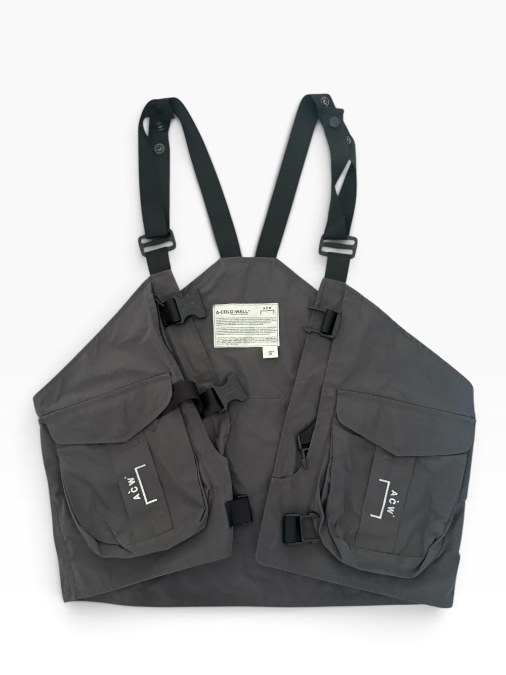 A-COLD-WALL* grey utility vest gilet